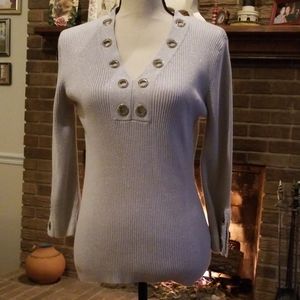 Stunning silver sweater